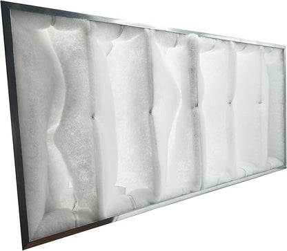 wioboy Paint Spray Booth Intake Filter (23.25" x 47" x 8" (4/case)), 6 Pocket High Capacity Polyester Air Filter