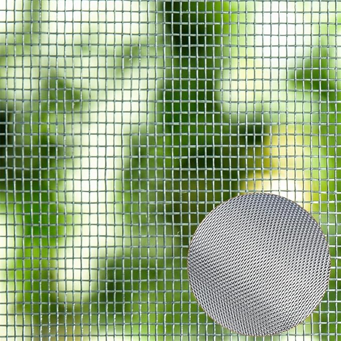Filter Screen Sheets Stainless Steel Air Vent Mesh Cover Wire Mesh Roll 30x120cm Woven Wire 30 Mesh Sheet for Vents Cover Air Brick Garden