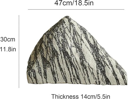 Outdoor Fake Rock Cover Realistic Lightweight Fiberglass Artificial Landscape Boulder Enclosure Protection Dome for Well Pump Septic Tank Electrical Boxes R (S)