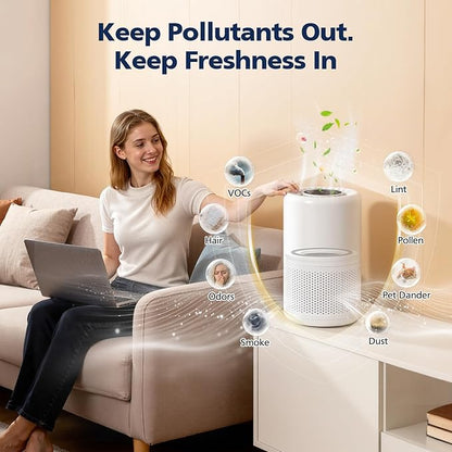 2 Pack Core 200S Replacement Filter, Compatible with LEVOIT Core 200S Core 200S-P Smart WiFi Air Purifier, Compare Part# Core 200S-RF, Core 200S-P, White