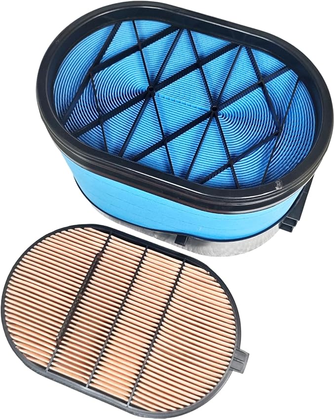 P608667 P607557 Air Filter Kit Compatible with Case 921E 1021F 1021G 1021G2 1121F 1121G Compatible with Case-IH New Holland Donaldson Tractor Wheel Loader Crawler 87356545 87356547 CA5791 49667