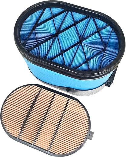 P608667 P607557 Air Filter Kit Compatible with Case 921E 1021F 1021G 1021G2 1121F 1121G Compatible with Case-IH New Holland Donaldson Tractor Wheel Loader Crawler 87356545 87356547 CA5791 49667