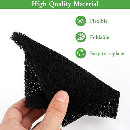 10 Pack Smoke Fume Absorber Filter, Activated Carbon Solder Fume Extractor Filters Solder Extractor Filter for Hakko/Xytronic/Aoyue Smoke Absorber (5 1/8” 5 1/8” 3/8”)