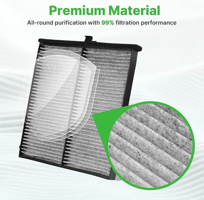 Engine+Cabin Air Filters Set Fit for Subaru Forester 2.5L 2024 2023 2022 2021 2020 2019 Engine Air Filter Replacement Cabin Filter Automotive Accessories# 72880-FL000 16546AA16A