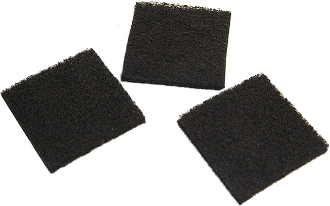 CFS – Pack of 12, Premium Activated Carbon Filters for Kitchen Compost Collector Compatible with Exaco ECO 2500 Models – Fresh & Filtered Air for Indoor – Charcoal Air Filter Sheet – 3.5" x 3.5"