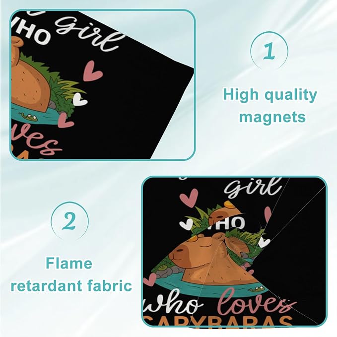 6 Pcs Fluorescent Light Covers for Ceiling Lights Cute Capybara Gifts Hearts Nature Just Girl Who Loves Capybaras Decorative Magnets Light Filters for Office Home Classroom Must Haves 4’ x 2’