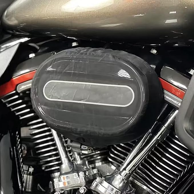 HDBUBALUS Motorcycle Air Filter Rain Sock Dustproof Protective Cover Fit for Harley 114 & 117 Dyna Touring Road King Street Glide Softail Dyna Sportster XL 883 1200