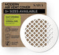 SABA Home Decor Air Vent Cover Grille - Acrylic Plexiglass 8 Round Duct Opening (10 Round Overall) White Finish Decorative Register Covers for Walls and Ceilings NOT for Floor USE, Venetian (1PCs)