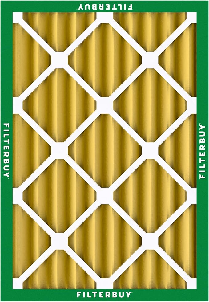 Filterbuy 20x24x4 Air Filter MERV 11 Superior Pet & Allergy Defense (6-Pack), Electrostatic Pleated HVAC AC Furnace Filters Replacement, Made in USA (Actual Size: 19.38 x 23.38 x 3.63)