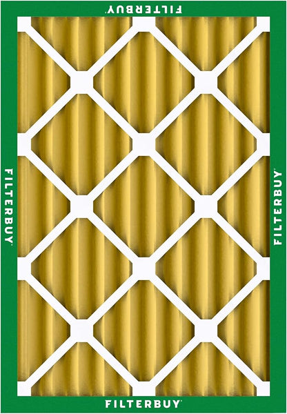 Filterbuy 20x24x4 Air Filter MERV 11 Superior Pet & Allergy Defense (6-Pack), Electrostatic Pleated HVAC AC Furnace Filters Replacement, Made in USA (Actual Size: 19.38 x 23.38 x 3.63)