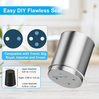 Replacement Kit for Berkey Water Filter System Elements - 4 Wing nuts, 4 Washers & 4 Silicone Blocking Plugs Compatible with Berkey Gravity Filtration System and Black Activated Carbon Water Filters