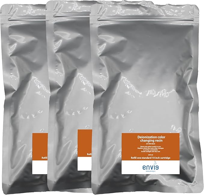 Envig Mixed Bed Deionization Color-Changing DI Resin Filter Cartridge Refill - 630 mL per Pack