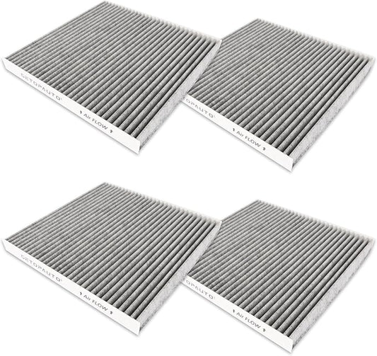 P609422 cabin air filter with Activated Carbon Compatible with Freightliner Cascadia, Columbia,and Coronado Replaces AF26235, PA4857, P609422, wix 24318, CAF24003, PA10181(set of 4)