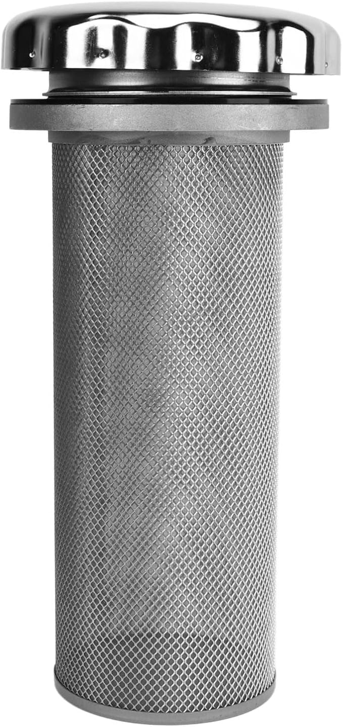 Hydraulic Air Filter EF8 120, Stainless Steel Oil Tank Air Cleaner, Precise Efficient Filtration with Detachable Design, Breather Filter for Chemical Automotive Mining Me