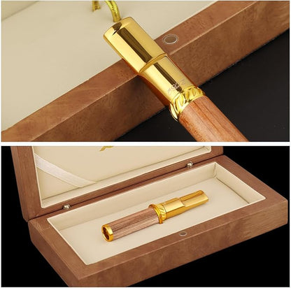 Reusable Washable Cigarette Filter Handcrafted Wood Metal Smoking Cigarette Filter Never Fade Cigarette Holders Reduces Tar Nicotine Birthdays Father Day Gift Wooden Gift Box
