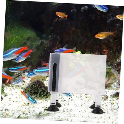 Happyyami 1set Household Pump Container Wear-resistant Design Transparent Protective Pump Box for Outdoor Use for Fish Tanks