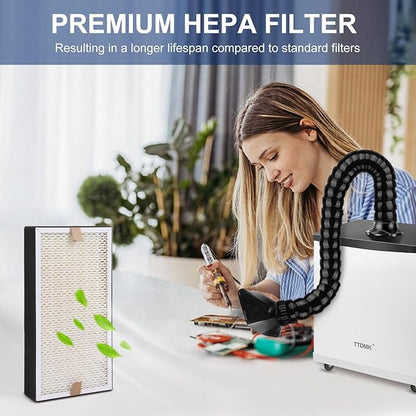 1 PCS Hepa Filter Replacement for Solder Fume Extractor Soldering Smoke Absorber, Portable Filter Refills Accessories, Layer 2 PM0.5 Hepa Filter - by TTDMK