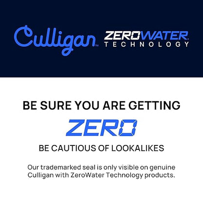 Culligan with ZeroWater Technology Replacement Filter 3-Pack, 5-Stage Advanced Water Filter – IAPMO Certified to Reduce Lead, Total PFAS (Forever Chemicals), Mercury, Fluoride, and Chlorine