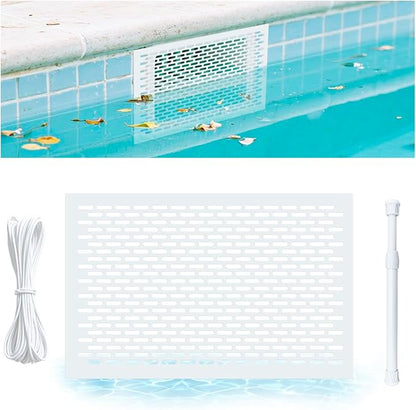 Pool Skimmer Guard Kit Pool Skimmer Screen Net Skimmer Catcher Leaf Shield Net for Inground or Above Ground Pools Debris Easy Assembly Prevent Blockage Anti-Rust & Anti-Corrosion
