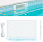 Pool Skimmer Guard Kit Pool Skimmer Screen Net Skimmer Catcher Leaf Shield Net for Inground or Above Ground Pools Debris Easy Assembly Prevent Blockage Anti-Rust & Anti-Corrosion