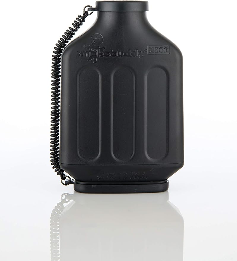 Smoke Buddy Mega Personal Air Purifier Cleaner Filter Removes Odor - Black