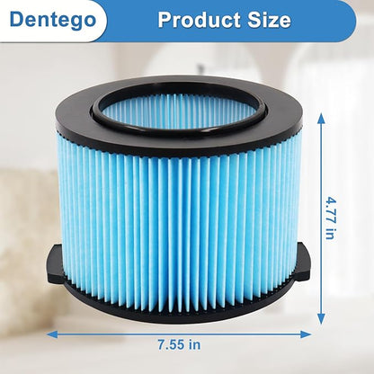 4 Pack VF3500 Replacement Filter for Shop Vacuum 3-4.5 Gallon Wet Dry Vacuums, 3-Layer Filters for WD4050, WD3050, WD4080, WD4522, 4000RV, 4500RV