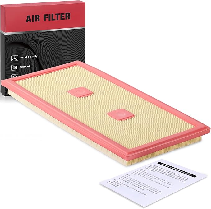 BDFHYK Engine Air Filter CA11439 Compatible with Mercedes-Benz C300, C350, E300, E350, E400, GLE350, GLK350, ML350, R350, SLK350, 2012-2018, Flexible Panel, Replace# 2760940004