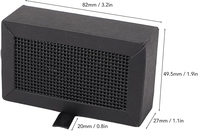 Walfront 2PCS 3D Printer Filter Replacement Activated Carbon Purifier Block Resin for Lab X1 P1 Series