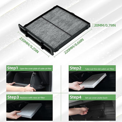 CF12775 Cabin Air Filter With Activated Carbon Compatible with Subaru Forester 2019-2025 2.5L Subaru WRX 2022-2024 2.4L