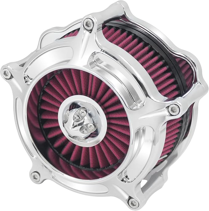HDBUBALUS Motorcycle CNC Spike Air Cleaner Air Filter Intake System Filter (A-For Sportster XL models 04-22)