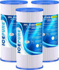 ICEPURE 5 Micron 10" x 4.5" Whole House Sediment Pleated Water Filter Replacement for GE FXHSC, Culligan R50-BBSA, Pentek R50-BB, DuPont WFHDC3001, W50PEHD, GXWH40L, GXWH35F for Well Water, 3PACK