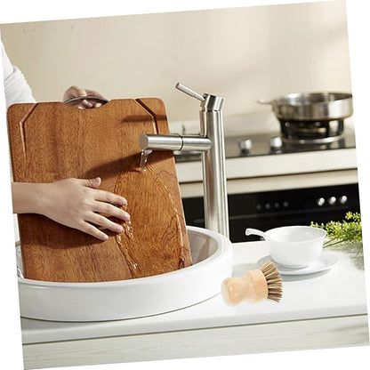 Dish Brush Handle Potato Scrubber Brush Sturdy Bristles for Dish Washing Scrubbers Non-Scratch and Odorless Multi-Function Vegetable Cleaner