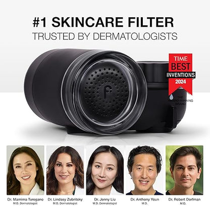 Filterbaby Skincare Filter 2.0, Bathroom Sink Filter Faucet for Men and Women’s Skin Care, 99.9% Chlorine Removal – 0.000001 mm Carbon Fiber, Clinically Tested, Skin Hydration in 2 Weeks (Black)