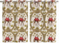 2 Panel Kitchen Cafe Curtains, Camels Palm Trees Sunlight Filtering Nature Air Through, Window Decor Tier Curtains for Living Room 104W x 72L inch Desert Date Coconut Trees Leaves Cords Beige