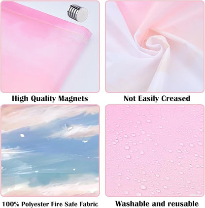 Fluorescent Light Covers - Classroom Covers for Ceiling Lights, 1 PCS 4 x 2 Feet Magnetic Light Filters, Classroom, Office Decor (Sunset glow)