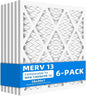 (6 Pack) 18x20x1 Furnace Air Filters, MPR 1900 & FPR 10, MERV 13 Pleated Air Filter (Actual Size: 17.75" x 19.75" x 0.75")