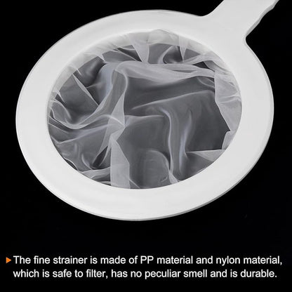 PATIKIL 9"x6" Food Filter Strainer, 120 Mesh Kitchen Mesh Filters Strainers Fine Mesh Sieve with Handle for Filter Juice Coffee Soy Milk, White