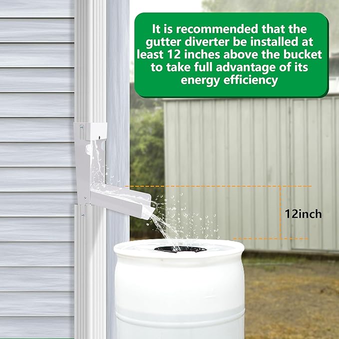 EBaokuup Rainwater Collection System, Rain Barrel Diverter Catching Collection System, Stainless Steel Raindrop Rainwater Colander Fits 2" x 3" Standard Downspout