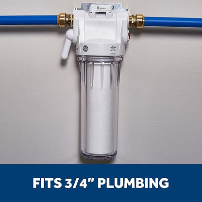 GE Whole House Water Filtration System, Reduce Sediment, Rust & More, Install Kit & Accessories Included, Filter Not Included, Replace Filter (FXWTC, FXUSC, FXWPC, FXWSC) Every 3 Months, GXWH20T
