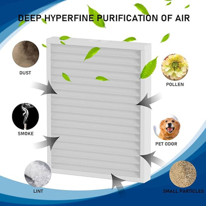 4 Pack 30920 Air Filter Replacement MERV-13 Compatible with Hunter HEPAtech 30920 fits 30050 30054 30055 30065 30070 30071 30075 30080 30177 30832 30882 30883 37055 37065, Air Cleaner Purifiers