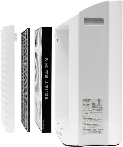 SHARP Air Purifier with Humidifier Combo – Covers up to 1,230 sqft in one hour, True HEPA Filter Air Purifier for Medium Rooms, Home Nursery, Dust, Smoke, Pollen - KC850U
