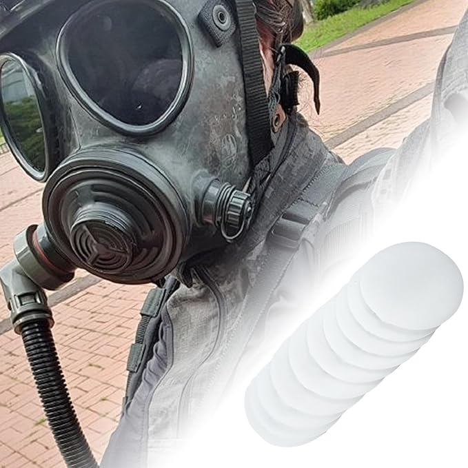 10 Pieces Filter Face Accessories Filter Parts 8 Centimeter Diameter Round for Dust Proof Integrated Respirator Mask