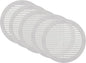 Vent Systems 8" Inch (Opening Dimensions) - Pack of 5 - White Soffit Vent Cover - Plastic Round Air Vent Grille - Built-in Mesh Screen - HVAC Register Louver for Bathroom, Home, Kitchen