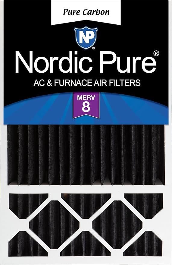 Nordic Pure 16x25x5 (Actual Size: 15 3/4 x 24 3/4 x 4 3/8) Honeywell/Lennox Replacement Odor Reduction Merv 8 Filter 1 PK