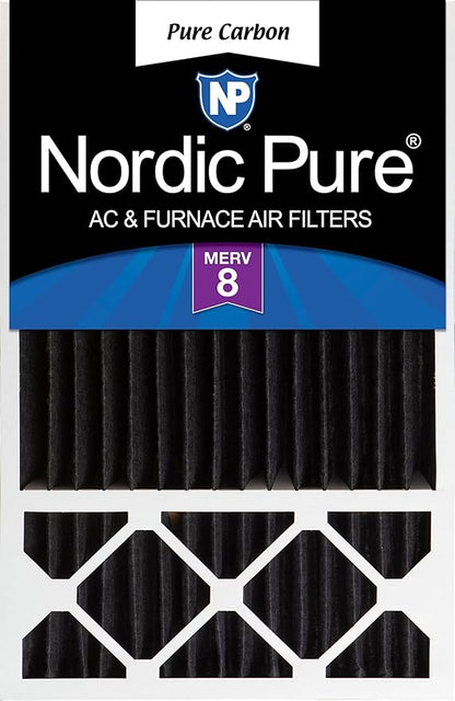 Nordic Pure 16x25x5 (Actual Size: 15 3/4 x 24 3/4 x 4 3/8) Honeywell/Lennox Replacement Odor Reduction Merv 8 Filter 1 PK