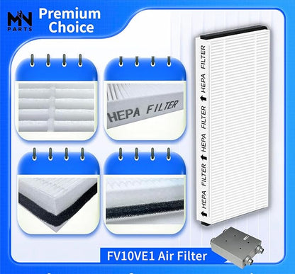FV10VE1 Air Filter Replacement Compatible with Panasonic Energy Recovery Ventilator FV10VE1 FV-10VE1 FV10VEC1 FV-10VEC1 FV10VEC2 4Packs Ventilation Fan Air Filter for Clean Indoor Air