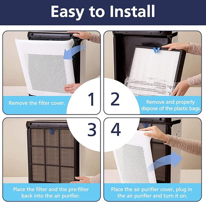 Vital 200S-P Replacement Filter Compatible with LEVOIT Vital 200S and Vital 200S-P Air Purifier, Vital 200S Filter for Home Large Room, Vital 200S-RF, 2 Pack, White