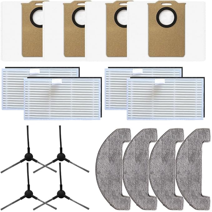 Vacuum Replacement Parts For Uninell UR3 Robot Vacuum Accessories With HEPA Filters Mop Cloths Dust Bags And Side Brushes For Home Cleaning