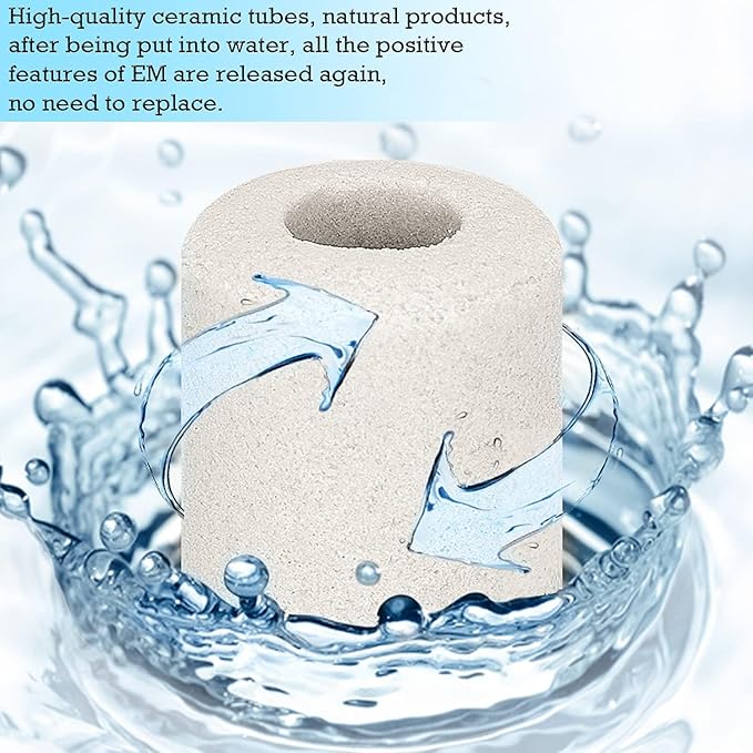Aquarium Ceramic Ring 420g Bio Ceramic Media Ring for Aquarium Filter Replacement Biological Material Remover for Aquarium Fish Tank Pond Filter