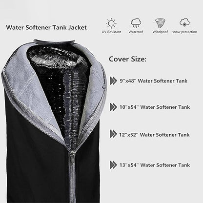 Water Filter Tank Cover – Thick Protective Housing Wrap, All Weather Equipment Jacket, Sun Blocking Surfaces | Plumbing System Enclosure for Outdoor Units, Garden, Environmental Exposure Protection
